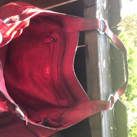 Anya Hindmarch Red Leather Handbag - Picture 2 of 6